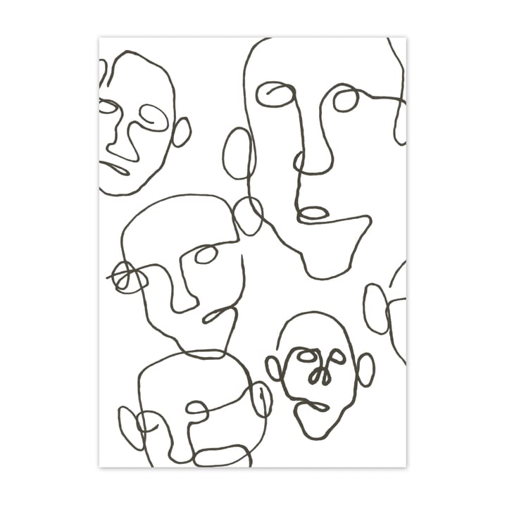 Audience Poster schwarz, 50 x 70cm Scandi Living