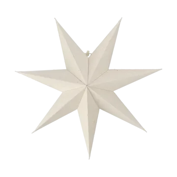 Bare Adventsstern weiß - 45 cm - Scandi Living