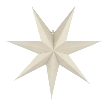 Bare Adventsstern weiß - 60cm - Scandi Living