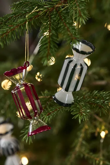 Bonbons Weihnachtskugel 6er-Pack - Grün - Scandi Living