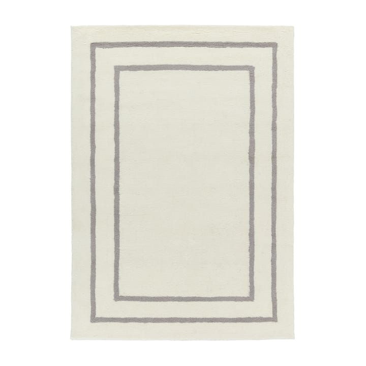 Borders Wollteppich, Weiß-grau 170x240 cm Scandi Living