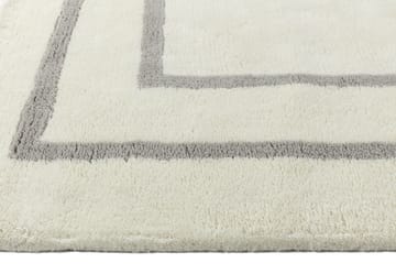 Borders Wollteppich - Weiß-grau 170x240 cm - Scandi Living