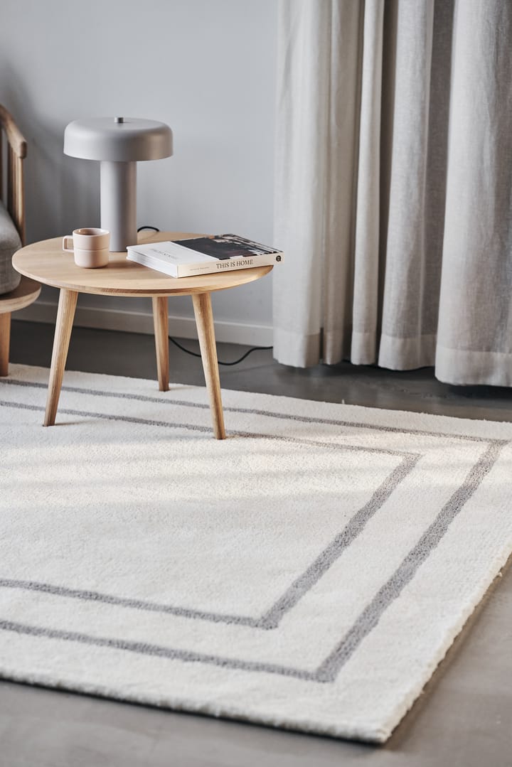 Borders Wollteppich, Weiß-grau 200x300 cm Scandi Living