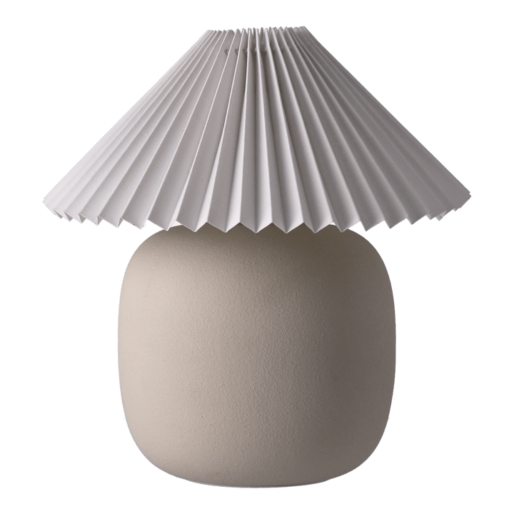 Boulder Tischleuchte 29 cm beige-pleated white - undefined - Scandi Living