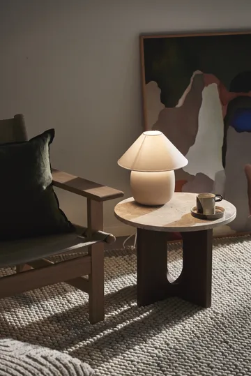 Boulder Tischleuchte 29 cm beige-white - Scandi Living