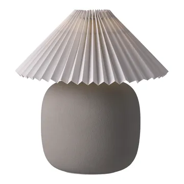 Boulder Tischleuchte 29 cm grey-pleated white - Scandi Living