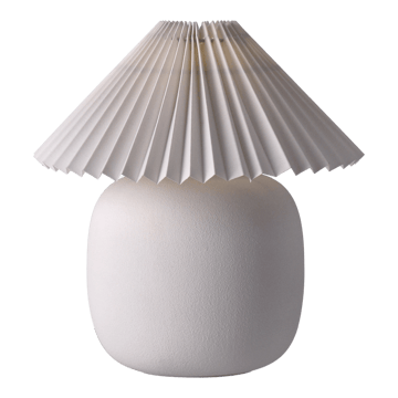 Boulder Tischleuchte 29 cm white-pleated white - undefined - Scandi Living