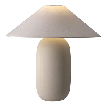 Boulder Tischleuchte 48 cm beige-nature - Scandi Living