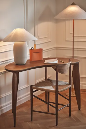 Boulder Tischleuchte 48 cm beige-nature - Scandi Living