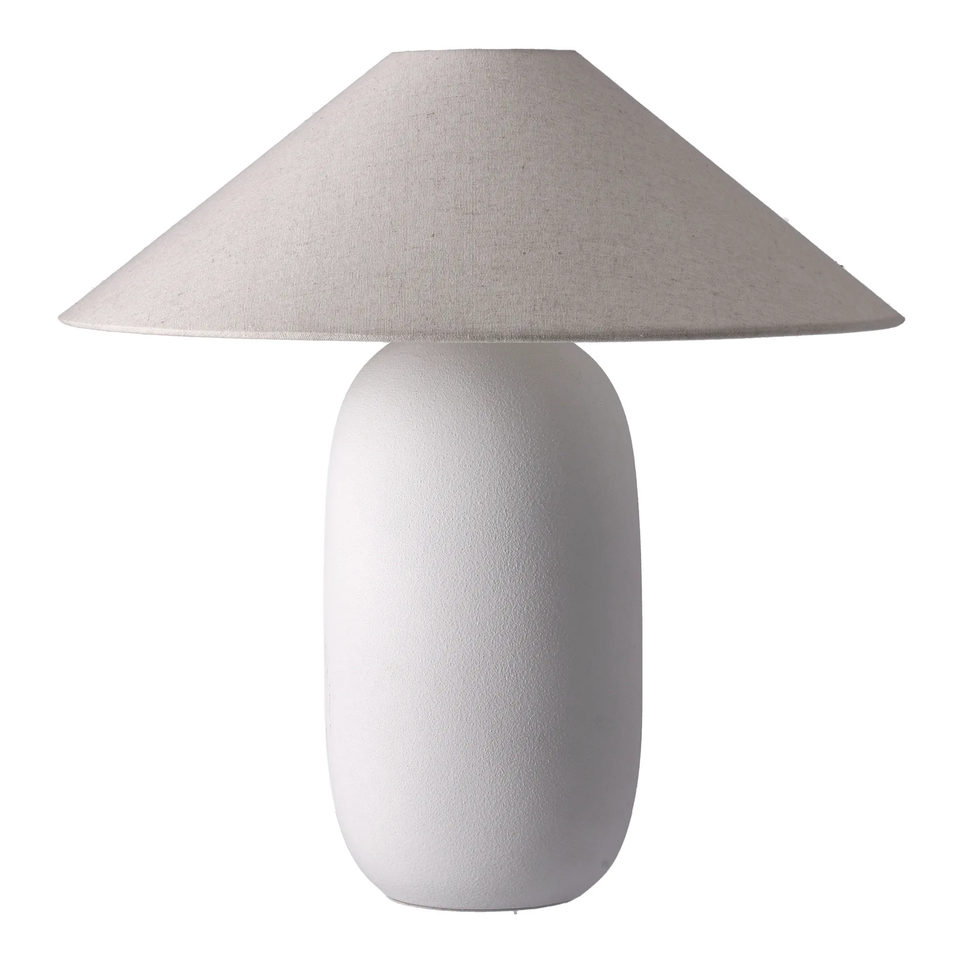 Boulder Tischleuchte 48 cm white-nature,  Scandi Living