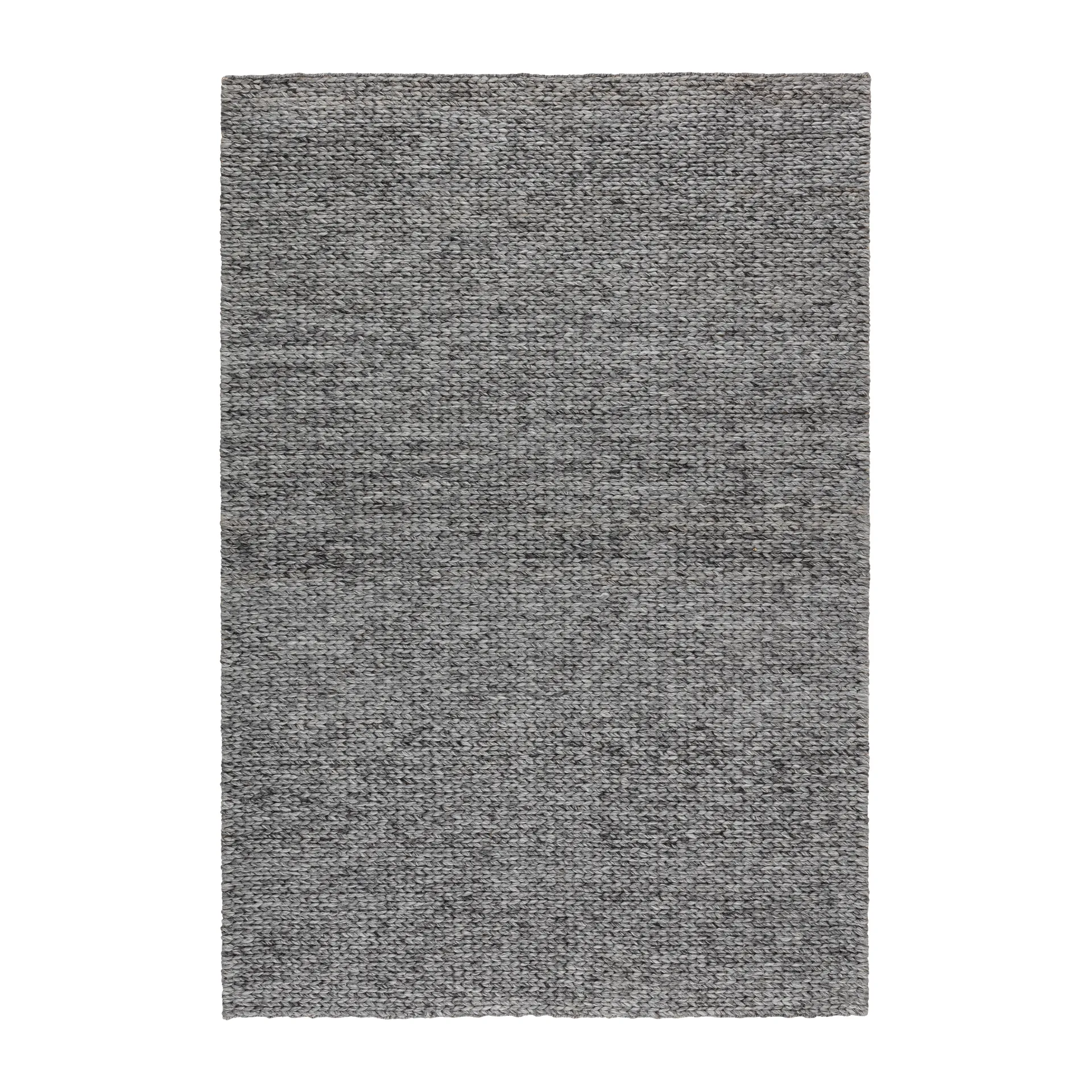 Braided Wollteppich dunkelgrau, 170x240 cm Scandi Living