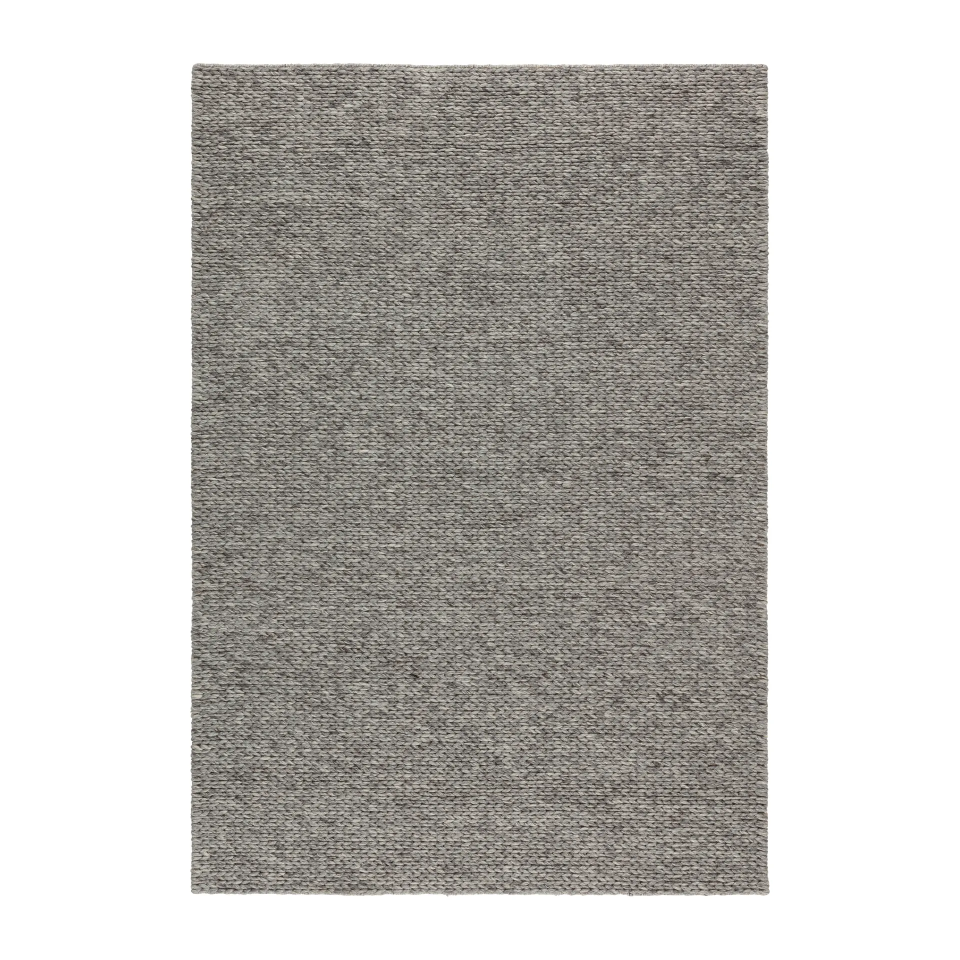 Braided Wollteppich naturgrau, 170x240 cm Scandi Living