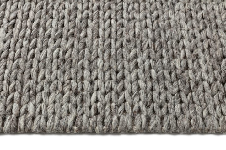 Braided Wollteppich naturgrau - 170x240 cm - Scandi Living