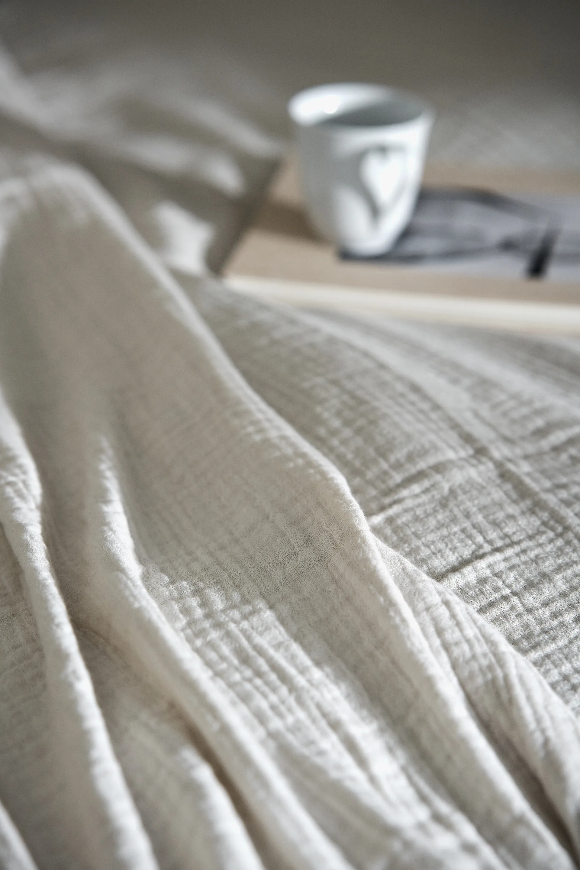 Breeze Tagesdecke 160 x 260 cm, Off white Scandi Living