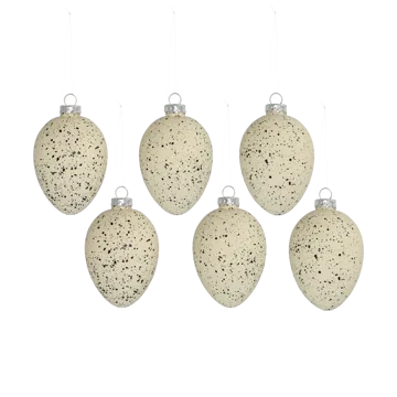 Brooding Glasei 8cm 6er Pack - Beige - Scandi Living