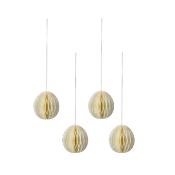 Brooding Papierei 7cm 4er Pack - Beige - Scandi Living