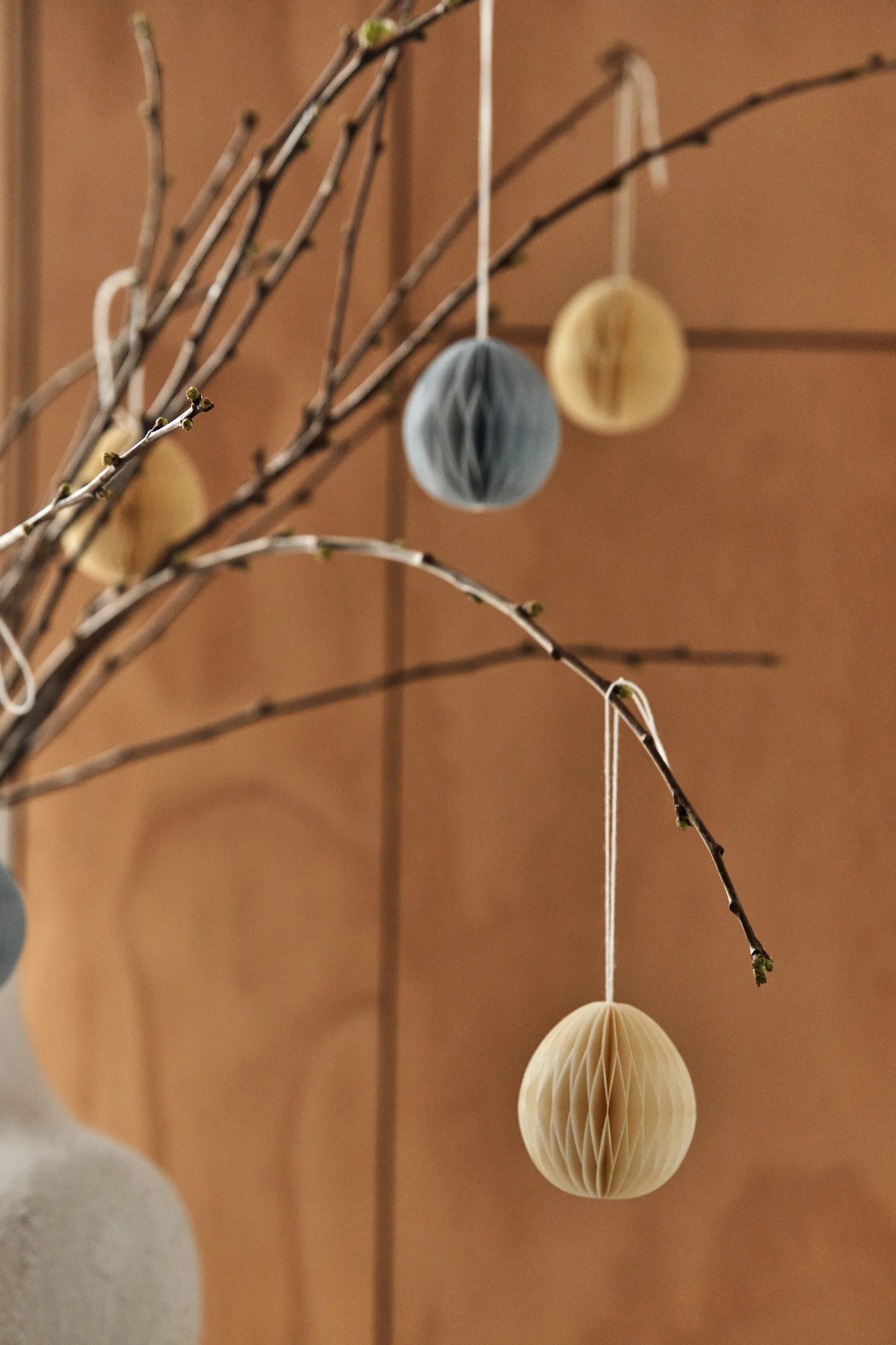 Brooding Papierei 7cm 4er Pack, Beige Scandi Living