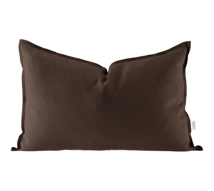 Calm Kissenbezug aus Leinen 40 x 60 cm - Chocolate Brown - Scandi Living