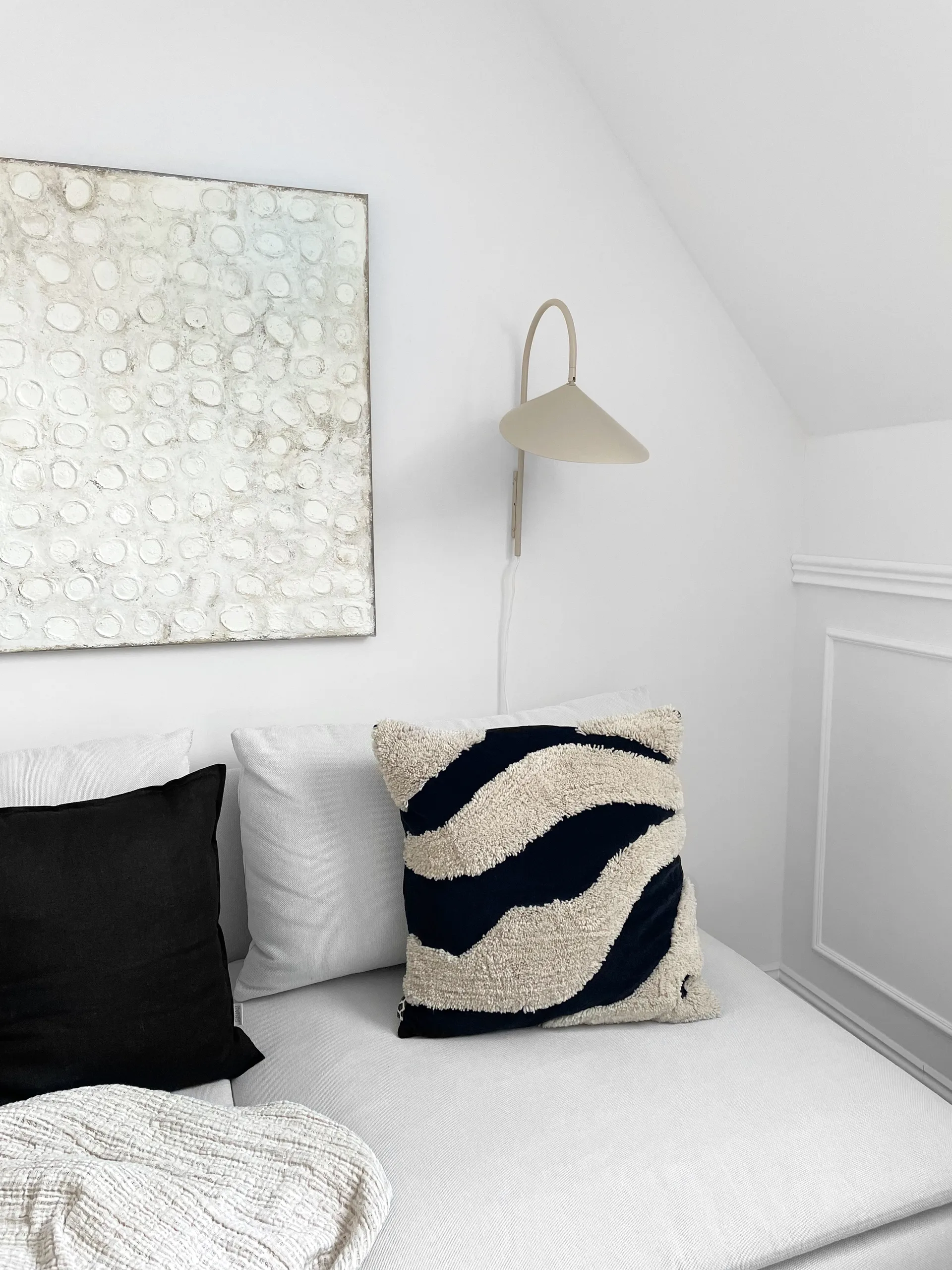 Calm Kissenbezug Leinen 50 x 50cm, Carbon Scandi Living