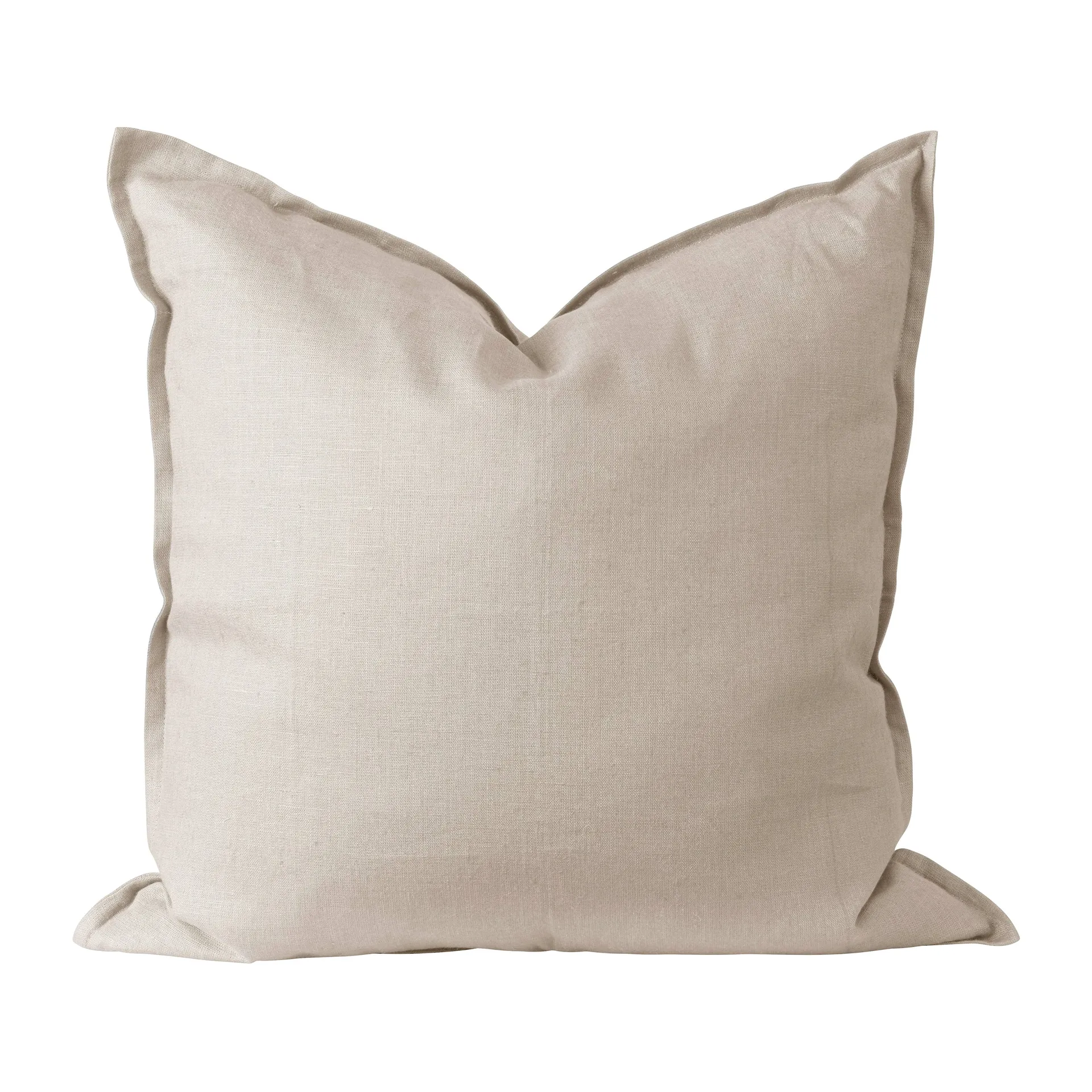 Calm Kissenbezug Leinen 50 x 50cm, Greige Scandi Living