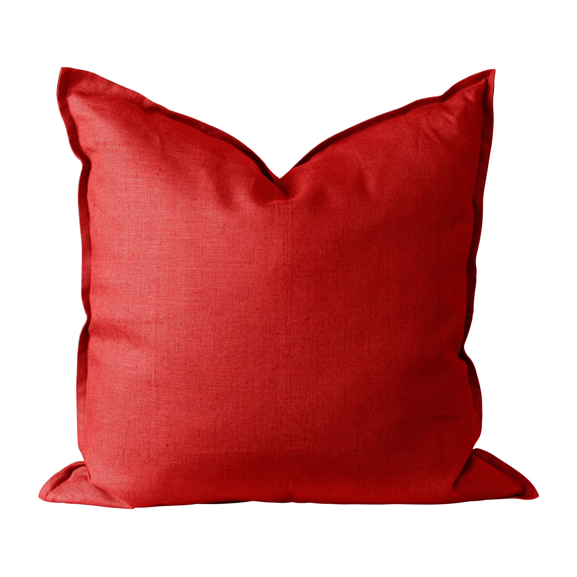 Calm Kissenbezug Leinen 50 x 50cm, Red Scandi Living