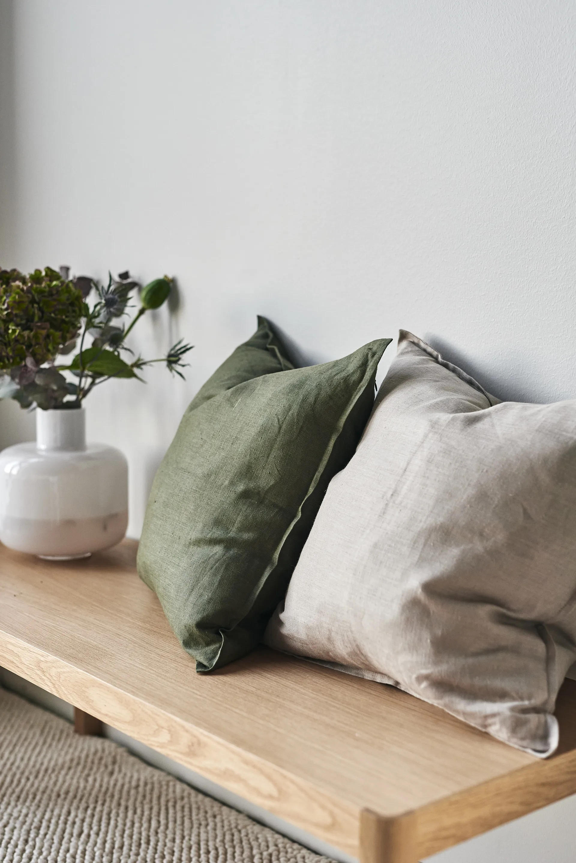 Calm Kissenbezug Leinen 50 x 50cm, Sand Scandi Living