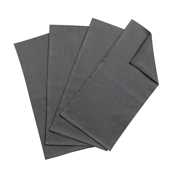 Clean Servietten 45  x  45cm 4er Pack - Charcoal - Scandi Living