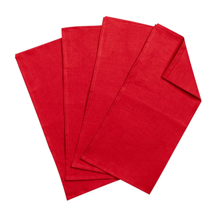 Clean Servietten 45  x  45cm 4er Pack - Red - Scandi Living