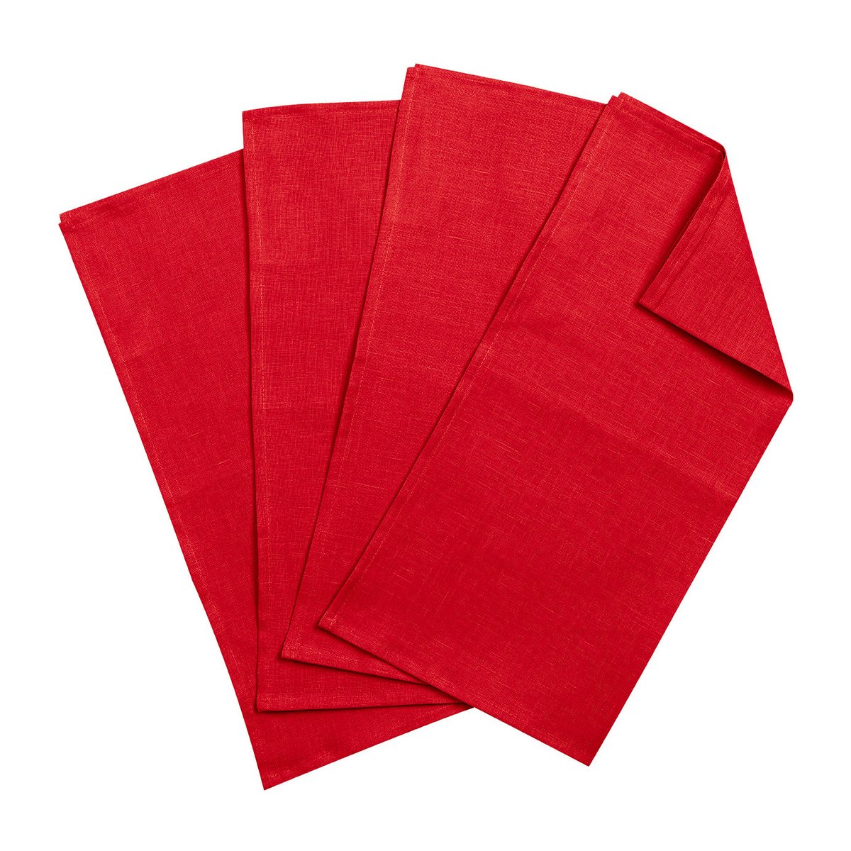 Scandi Living Clean Servietten 45 x 45cm 4er Pack Red