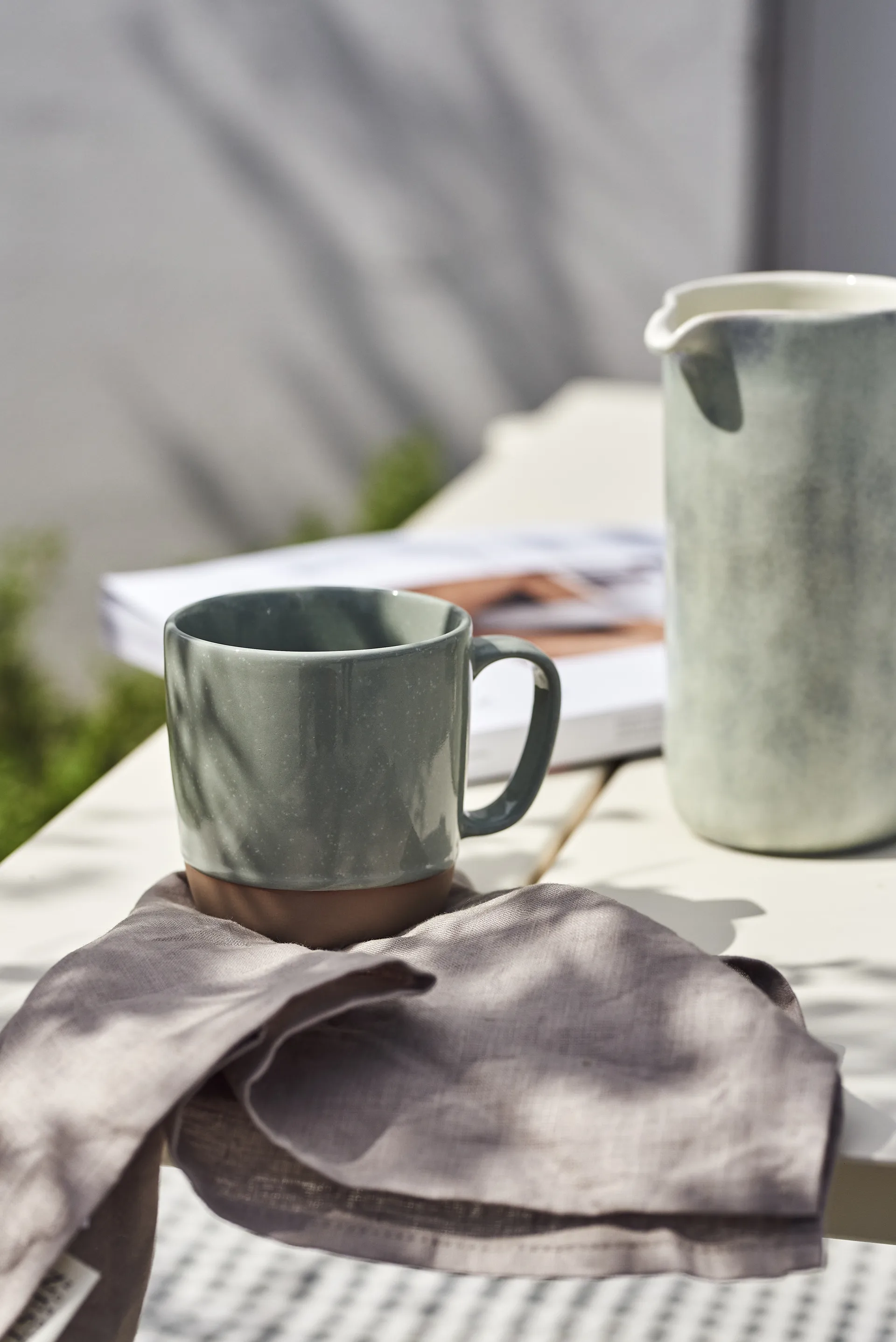 Clean Servietten 45 x 45cm 4er Pack, Smokey blue Scandi Living