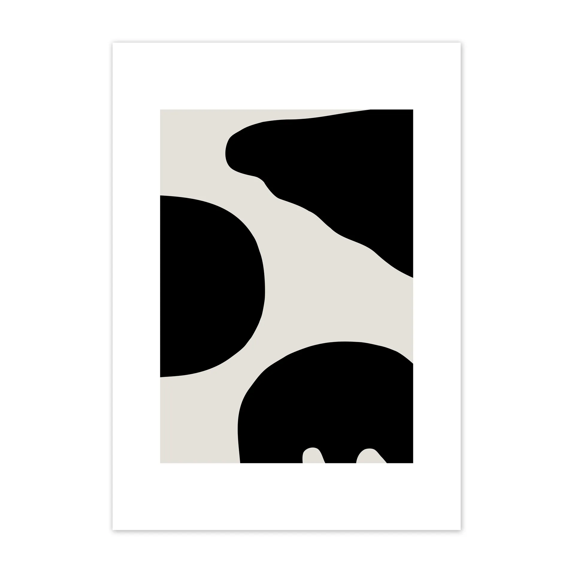 Contour Poster grau, 30 x 40cm Scandi Living