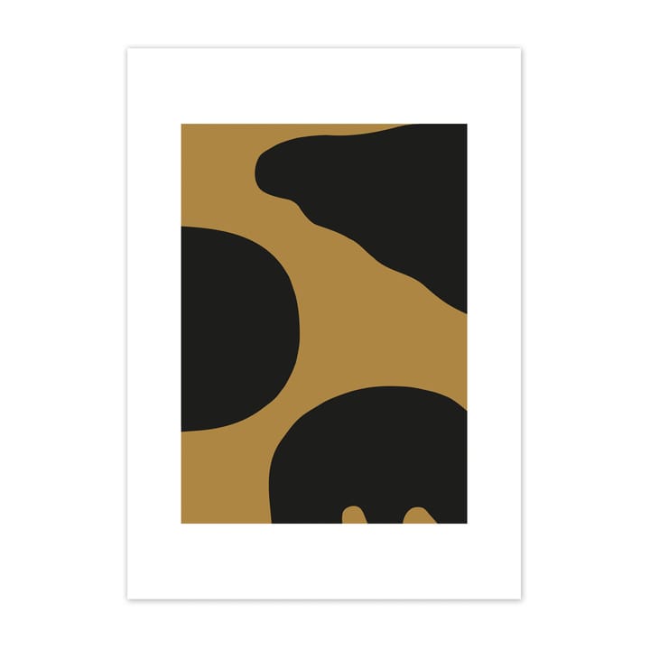 Contour Poster Ocker - 40 x 50cm - Scandi Living