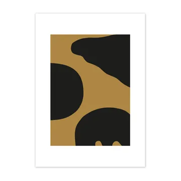 Contour Poster Ocker - 50 x 70cm - Scandi Living