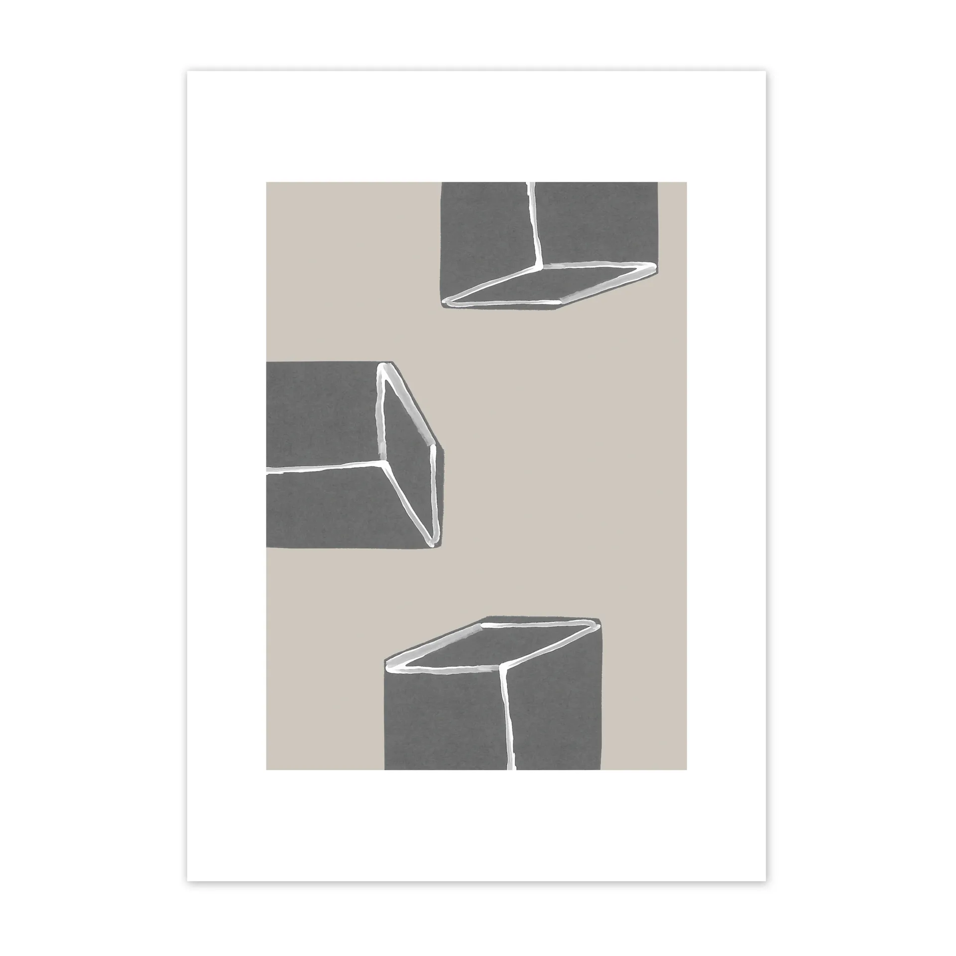 Dimensions Poster, 40 x 50cm Scandi Living