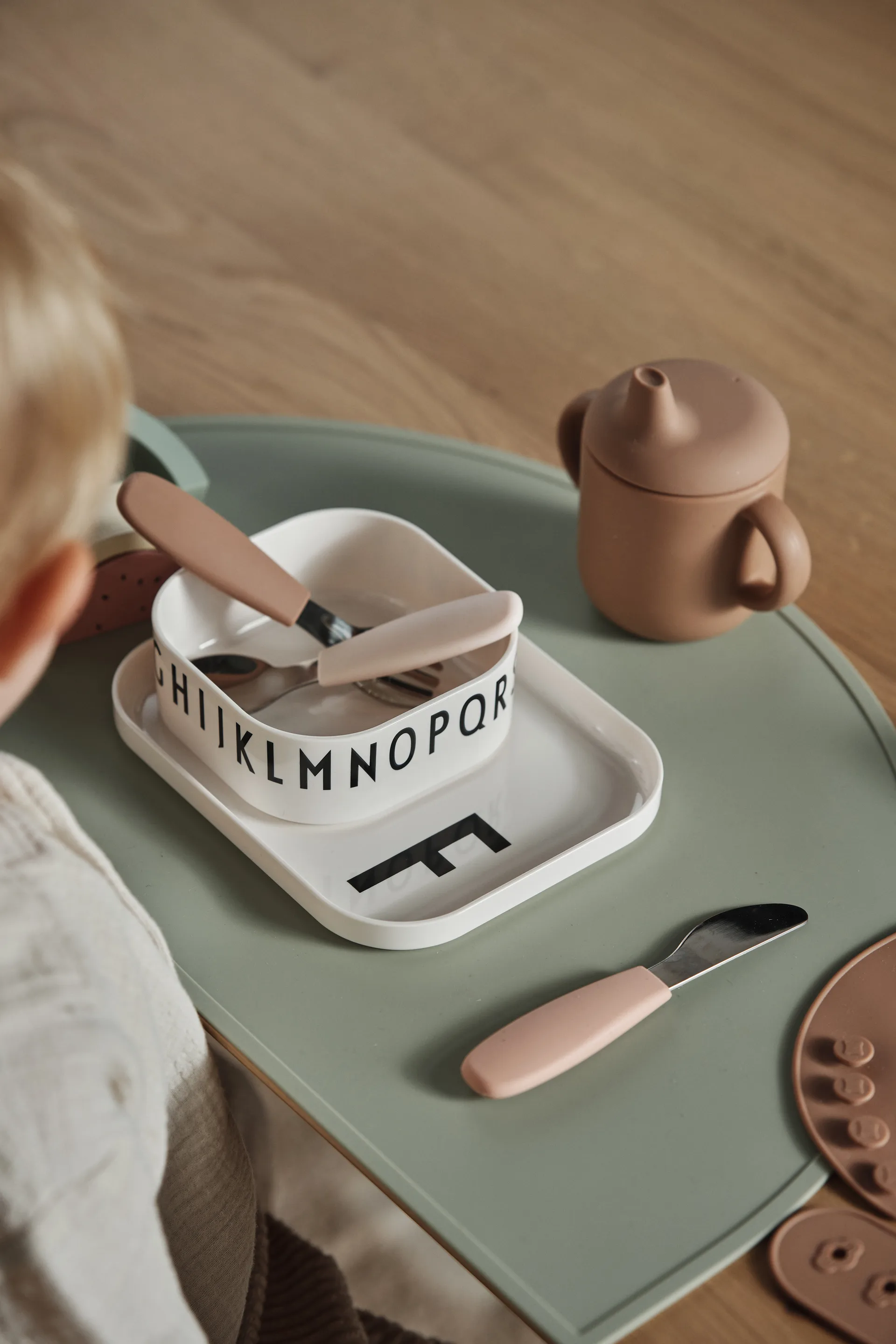 Dine Besteckset Silikon 3 Teile, Blush Scandi Living