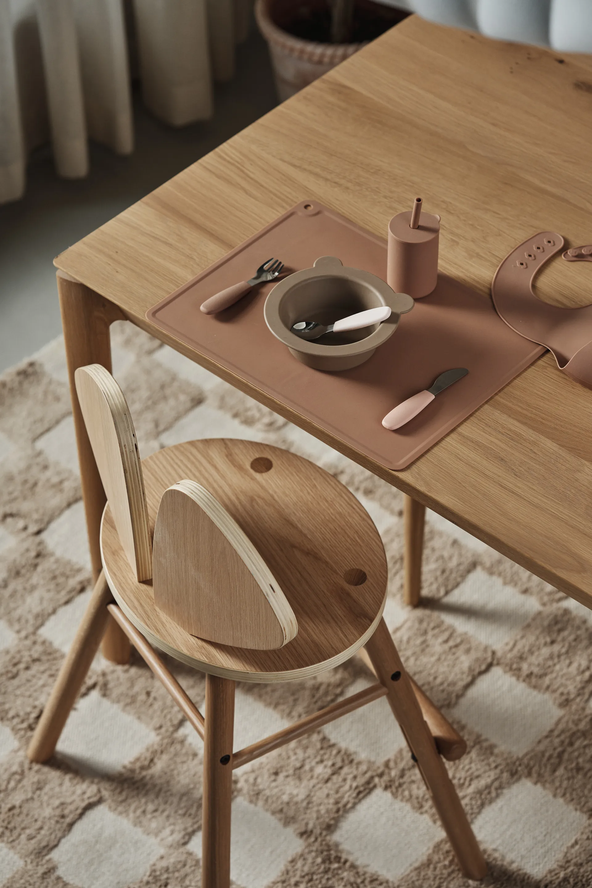 Dine Besteckset Silikon 3 Teile, Blush Scandi Living