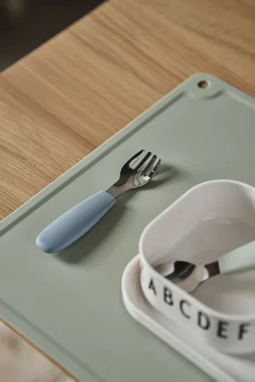 Dine Besteckset Silikon 3 Teile - Green-blue - Scandi Living