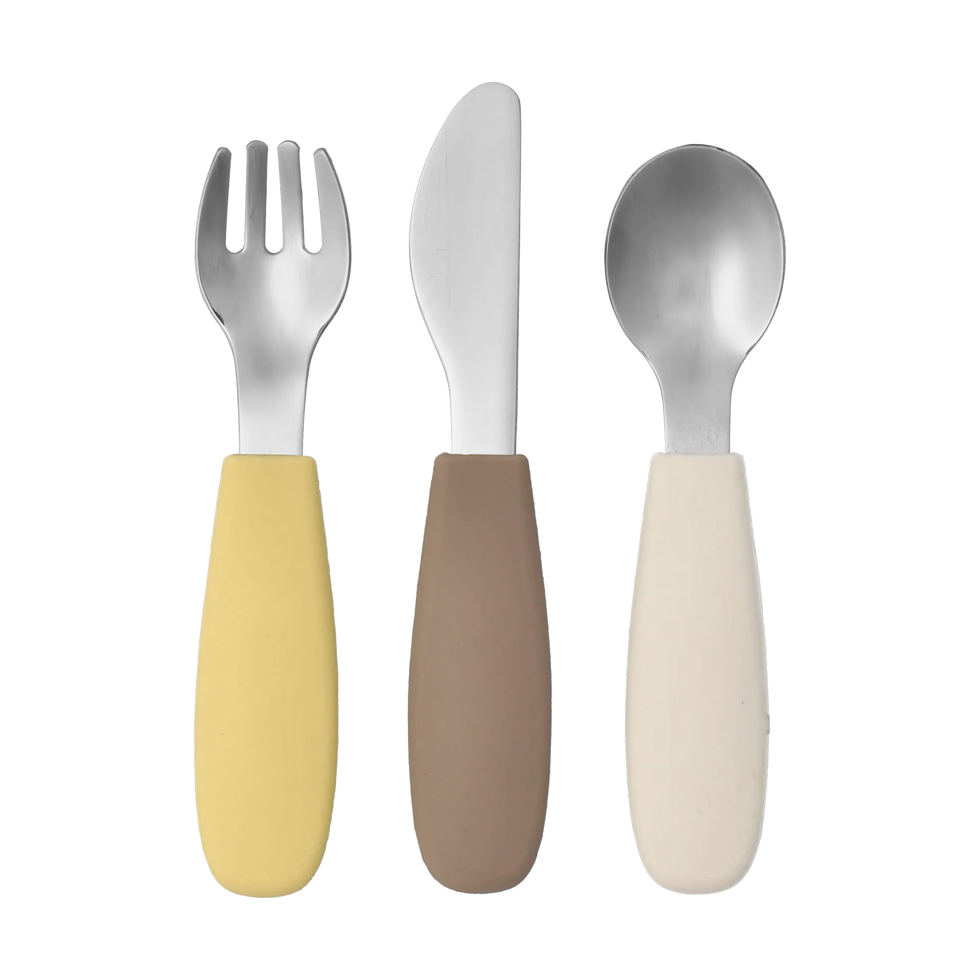 Dine Besteckset Silikon 3 Teile, Taupe Scandi Living
