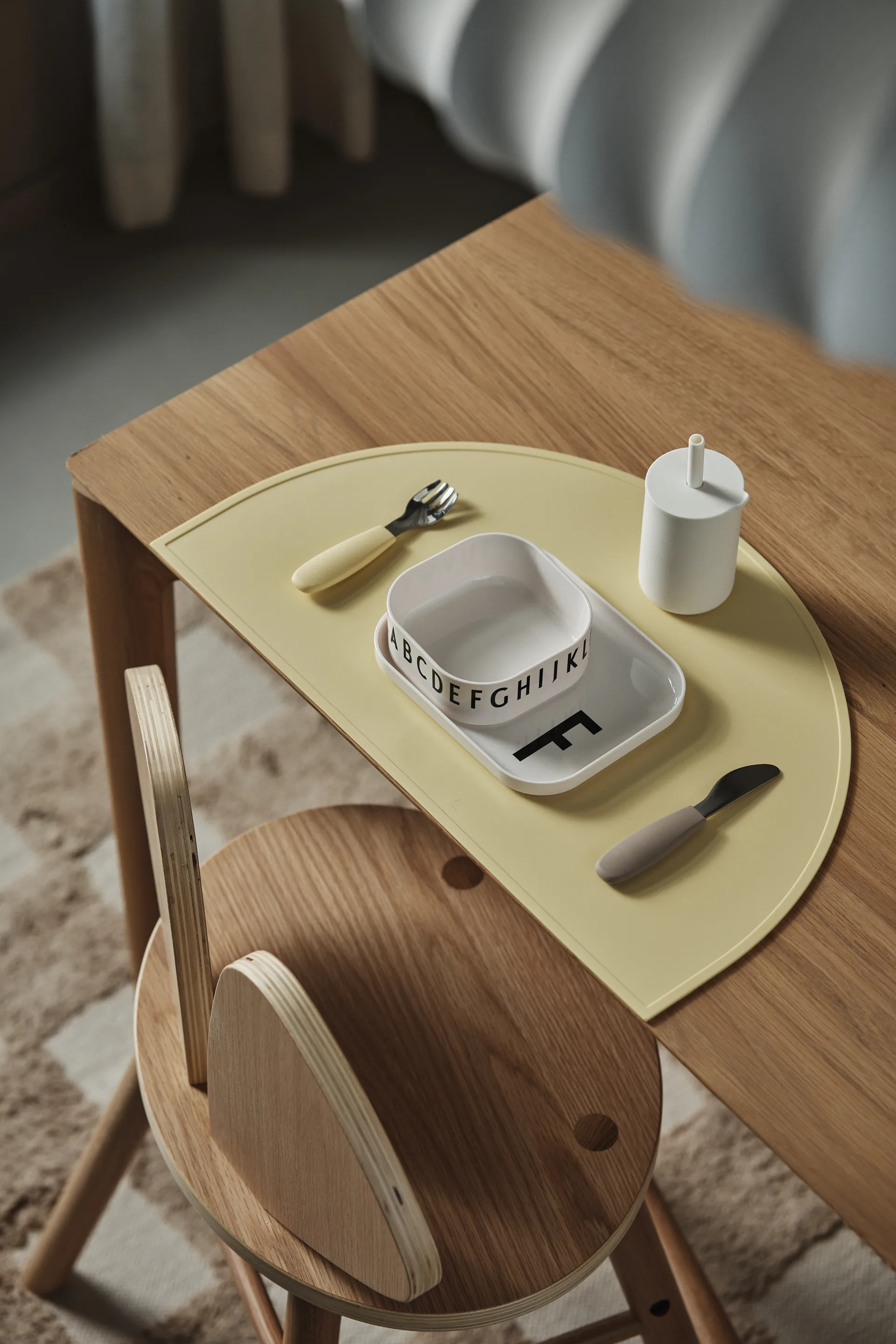 Dine Besteckset Silikon 3 Teile, Taupe Scandi Living
