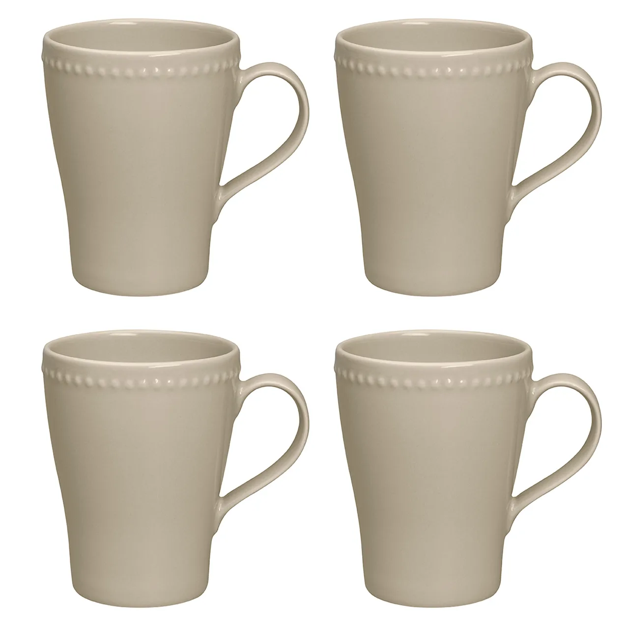 Dots Tasse 35cl 4er Pack, Beige Scandi Living