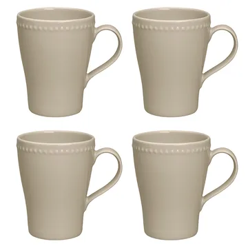 Dots Tasse 35cl 4er Pack - Beige - Scandi Living