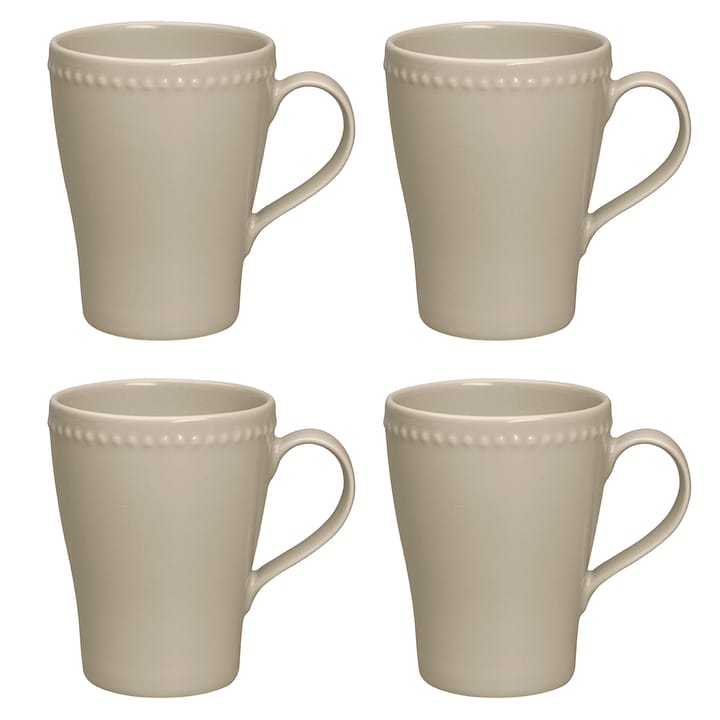 Dots Tasse 35cl 4er Pack - Beige - Scandi Living