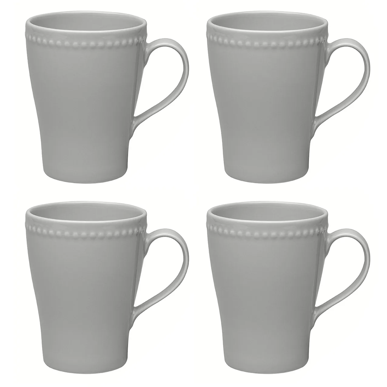 Dots Tasse 35cl 4er Pack, Grau Scandi Living