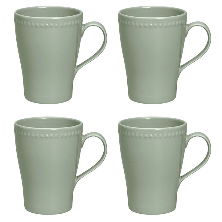 Dots Tasse 35cl 4er Pack - Grün - Scandi Living