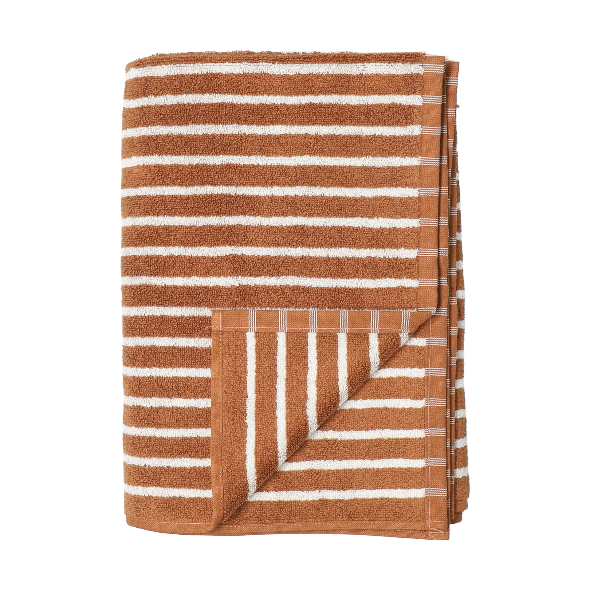 Drift Badetuch 100x150 cm, Braun-Weiß Scandi Living