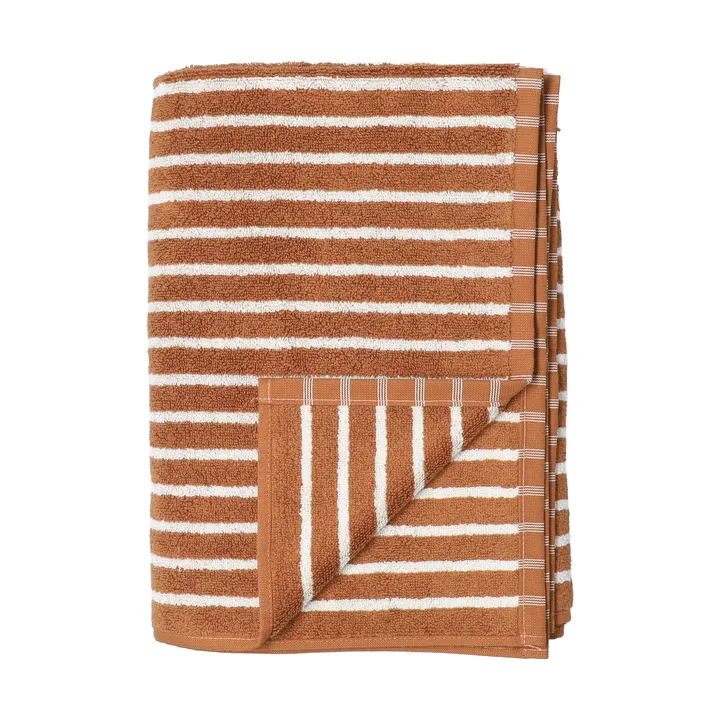 Drift Badetuch 100x150 cm - Braun-Weiß - Scandi Living