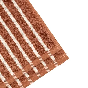 Drift Badetuch 100x150 cm - Braun-Weiß - Scandi Living