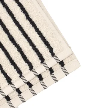Drift Badetuch 100x150 cm - Weiß-Schwarz - Scandi Living