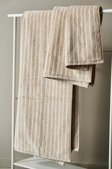 Drift Badetuch 70x140 cm - Beige-weiß - Scandi Living