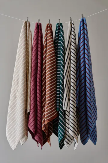 Drift Badetücher 100x150 cm 2-teilig – Blau-rot - Scandi Living